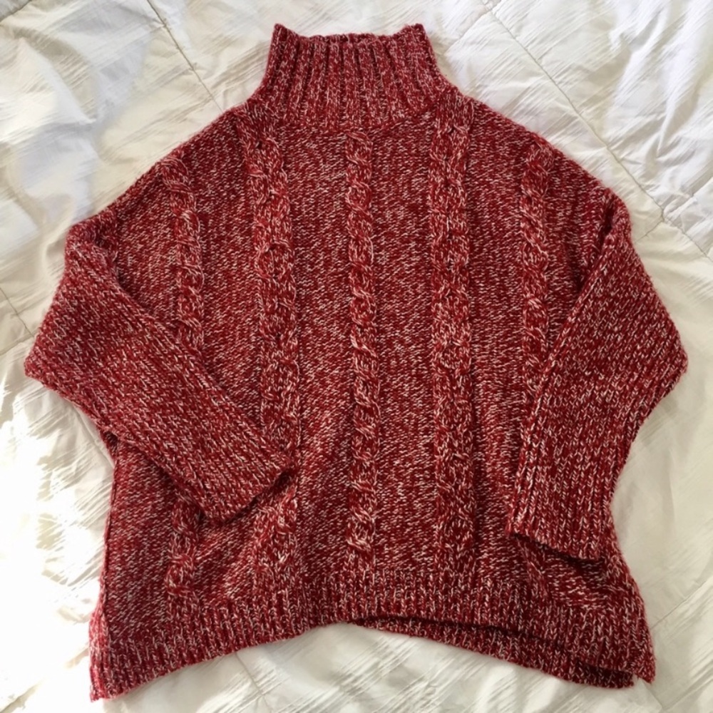 Zara marled tunic sweater